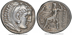 MACEDONIAN KINGDOM. Alexander III the Great (336-323 BC). AR tetradrachm (27mm, 17.02 gm, 11h). NGC XF 5/5 - 4/5. Posthumous issue of Amphipolis, ca. ...
