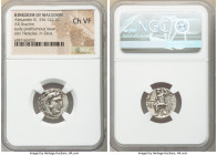 MACEDONIAN KINGDOM. Alexander III the Great (336-323 BC). AR drachm (17mm, 11h). NGC Choice VF. Posthumous issue of Abydus, ca. 310-301 BC. Head of He...