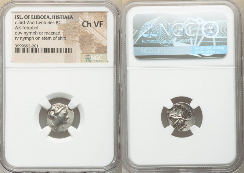 EUBOEA. Histiaea. Ca. 3rd-2nd centuries BC. AR tetrobol (15mm, 10h). NGC Choice ...