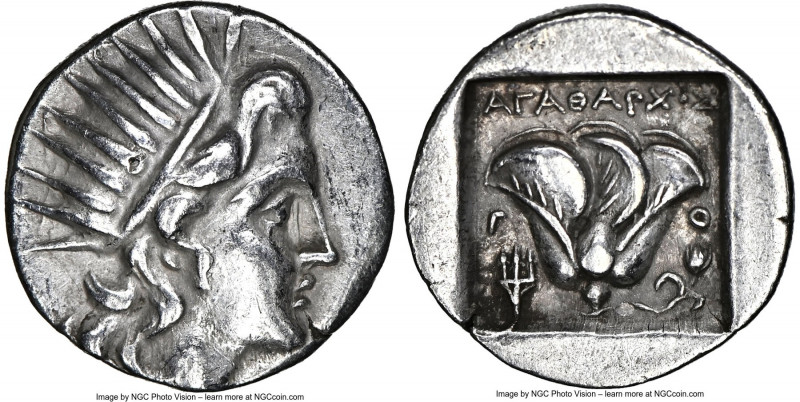 CARIAN ISLANDS. Rhodes. Ca. 188-170 BC. AR drachm (15mm, 12h). NGC Choice XF. Pl...