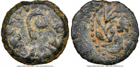 JUDAEA. Roman Procurators. Pontius Pilate (AD 26-36). AE prutah (15mm, 11h). NGC VF. Dated uncertain regnal year of Tiberius. TIBEPIOY KAICAPOC, lituu...