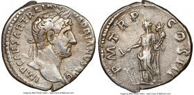 Hadrian (AD 117-138). AR denarius (18mm, 2.84 gm, 7h). NGC VF 5/5 - 3/5. Rome, ca. late AD 120-121. IMP CAESAR TRAIAN-HADRIANVS AVG, laureate head of ...