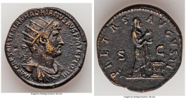 Hadrian (AD 117-138). AE dupondius (28mm, 14.10 gm, 5h). Choice XF. Rome, AD 121. IMP CAESAR TRAIAN HADRIANVS AVG P M TR P COS III, radiate, draped bu...