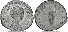 Plautilla (AD 202-205). AR denarius (18mm, 2.86 gm, 12h). NGC Choice XF 5/5 - 3/5. Rome, AD 202-205. PLAVTILLA-AVGVSTA, draped bust of Plautilla right...