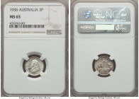 George V 3 Pence 1936-(m) MS65 NGC, Melbourne mint, KM24. Bright and lustrous. 

HID09801242017

© 2020 Heritage Auctions | All Rights Reserved