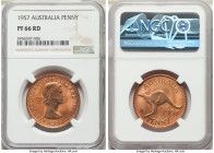 Elizabeth II Proof Penny 1957-(P) PR66 Red NGC, Perth mint, KM56. 

HID09801242017

© 2020 Heritage Auctions | All Rights Reserved