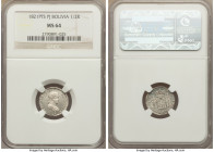 Ferdinand VII 1/2 Real 1821 PTS-PJ MS64 NGC, Potosi mint, KM90. Exceptional original luster.

HID09801242017

© 2020 Heritage Auctions | All Right...