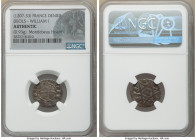 Deols. William I 4-Piece Lot of Certified Deniers ND (1207-1233) Authentic NGC, Weights range from 0.77-0.93gm. Sold as is, no returns. Ex. Montlebeau...