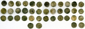 20-Piece Lot of Uncertified Assorted Deniers ND (12th-13th Century) VF, Includes: (14) Le Marche, (1) Deols and (5) St. Martial. Average size 19.1mm. ...