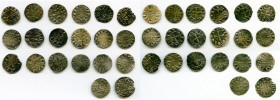 20-Piece Lot of Uncertified Assorted Deniers ND (12th-13th Century) VF, Includes: (14) Le Marche, (3) Deols and (3) St. Martial. Average size 18.3mm. ...