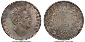 Nassau. Wilhelm Gulden 1838 MS63 PCGS, Wiesbaden mint, KM60. Two year type. 

HID09801242017

© 2020 Heritage Auctions | All Rights Reserved