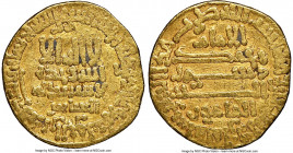 Abbasid. al-Ma'mun (AH 196-218 / AD 812-833) gold Dinar AH 198 (AD 813/4) VF Details (Damaged) NGC, No mint (likely Misr), A-222.3. Bernardi-84 (R). 4...