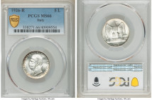 Vittorio Emanuele III 5 Lire 1926-R MS66 PCGS, Rome mint, KM67.1. 

HID09801242017

© 2020 Heritage Auctions | All Rights Reserved