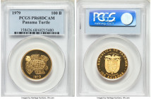 Republic gold Proof "Panama Turtle" 100 Balboas 1979-FM PR68 Deep Cameo PCGS, Franklin mint, KM60. AGW 0.2361 oz. 

HID09801242017

© 2020 Heritag...