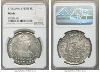 Charles IV 8 Reales 1798 LM-IJ MS61 NGC, Lima mint, KM97.

HID09801242017

© 2020 Heritage Auctions | All Rights Reserved