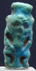 Egypte - Basse époque - Amulette en fritte (Bès) - 664 / 332 av. J.-C. (26ème-30ème dynastie)
Amulette en fritte émaillée bleue représentant le dieu ...