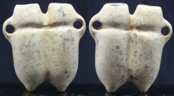 Moyen-Orient - Lacrimoire double en pierre - 4000 / 3000 av.J.C.
Très beau lacrimoire double en pierre de couleur claire mouchetée de noir. Les lacri...