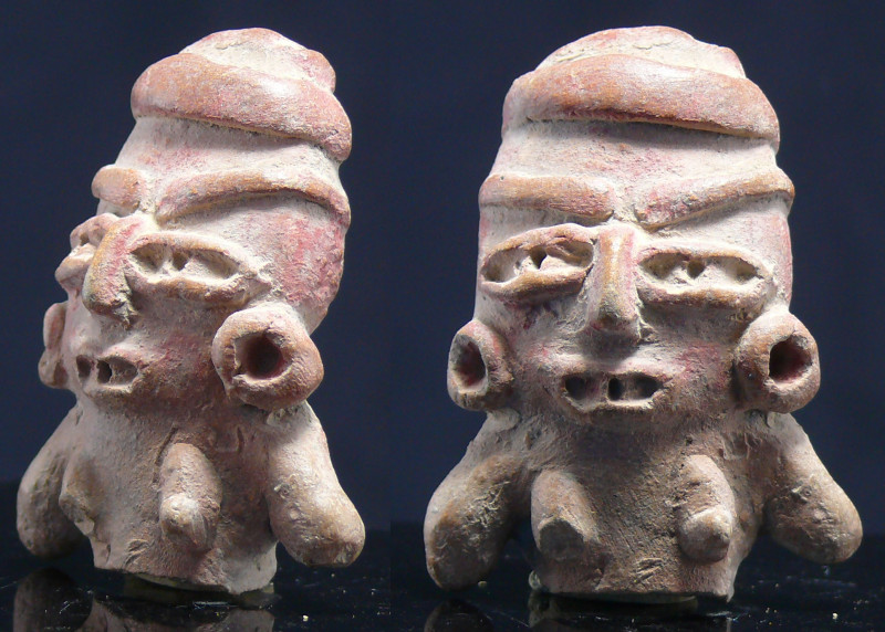 Précolombien - Mexique - Buste de femme en terre cuite - 1200 av. / 200 ap. J.-C...