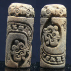Précolombien - Equateur - Culture Guangala - Sceau cylindre en terre cuite - 500 av. / 500 ap. J.-C.
Très beau et rare sceau cylindre en terre cuite ...
