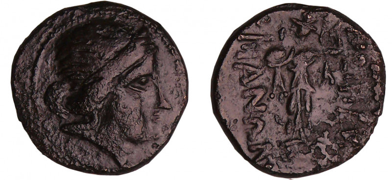 Thrace - Mesembria - Bronze (400-350 av. J.-C.)
A/ Tête de femme à droite.
R/ ...