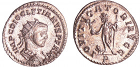 Dioclétien - Aurélianus (287-289, Lyon) - Jupiter
A/ IMP C DIOCLETIANVS P F AVG Buste radié, drapé et cuirassé à droite. 
R/ IOVI TVTATORI AVGG // P...