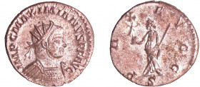 Maximien Hercule - Aurélianus (289-290, Lyon)
A/ IMP C MAXIMIANVS P F AVG Buste radié, drapé et cuirassé à droite. 
R/ PAX AVGG // S. La Paix debout...