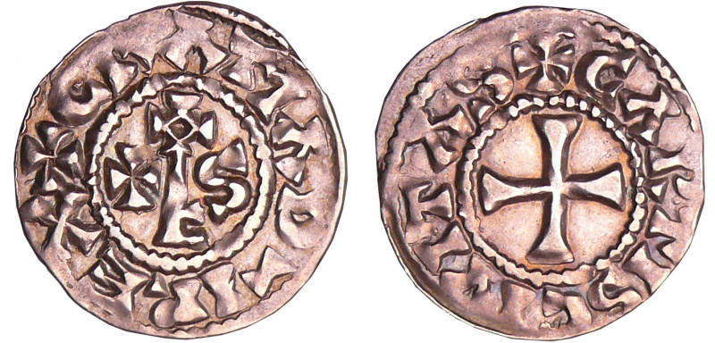 Raoul (923-936) - Denier (Chartres)
A/ + GRATIA D-I REX Monogramme.
R/ + CARTI...