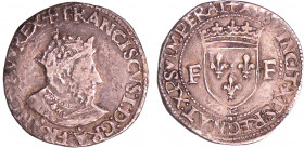 François 1er (1515-1547) - Teston - 13ème type - B (Rouen)
A/ + FRANCISCVS: I: D: GRA: FRANCOV:(cœur). REX. Buste de François 1er à droite, barbu et ...