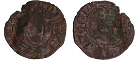 Bourgogne - Jean Sans Peur - Engrogne (Auxonne)
Jean Sans Peur (1404-1419). A/ IOHSS DVX COM BVRG Ecu de Bourgogne sous une couronne.
R/ + MONETA AN...