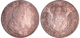 Louis XIV (1643-1715) - Ecu aux palmes - 1697 A (Paris) flan neuf
SUP
L4L.259-Ga.217
Ar ; 27.23 gr ; 40 mm
Monnaie illustrant le L4L.
