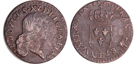 Louis XV (1715-1774) - Liard au buste enfantin - 1720 BB (Strasbourg)
TTB
L4L.455-Ga.270
Cu ; 2.65 gr ; 20 mm