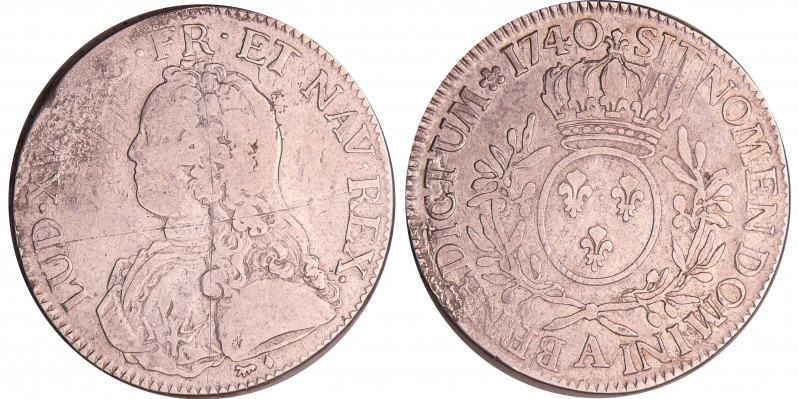 Louis XV (1715-1774) - Ecu aux branches d’olivier - 1740 A (Paris)
TB
L4L.480-...