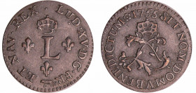 Louis XV (1715-1774) - Double sol de billon - 1755 A (Paris)
SUP
L4L.499-Ga.281
Bill ; 2.31 gr ; 23 mm