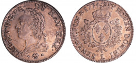 Louis XV (1715-1774) - Ecu à la vieille tête - 1774 L (Bayonne)
SUP
L4L.512-Ga.323
Ar ; 29.34 gr ; 42 mm