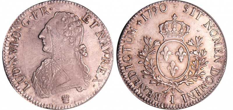 Louis XVI (1774-1792) - Ecu aux branches d’olivier - 1790 I (Limoges)
SUP
L4L....