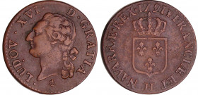 Louis XVI (1774-1792) - ½ sol - 1791 H (La Rochelle)
TTB
L4L.548-Ga.349
Cu ; 6.85 gr ; 26 mm