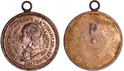 France - Révolution - Palloy. Médaille bi-métallique de Louis XVII, sa naissance et sa mort, s.d. (Directoire)
SUP
Weil -
Fer et Cu ; 26.27 gr ; 35...