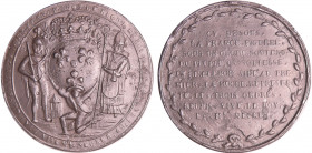 France - Révolution - Médaille populaire pour la réunion des trois ordres le 27 juin 1789
TTB
Hennin.14-TNG PL
Etain ; 39.89 gr ; 51 mm
Ex: Vente ...