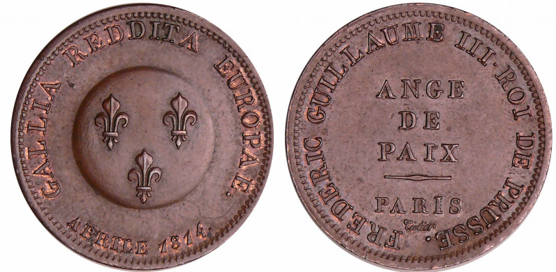 Louis XVIII (1815-1824) - Visite de l'empereur Autrichien Frédéric Guillaume III...
