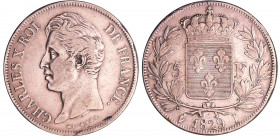 Charles X (1824-1830) - 5 francs 2ème type 1829 I (Limoges)
TTB
Ga.644-F.311
Ar ; 24.93 gr ; 37 mm