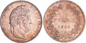 Louis-Philippe Ier (1830-1848) - 5 francs tête laurée 3ème type 1844 W (Lille)
SUP
Ga.678a-F.325
Ar ; 24.96 gr ; 37 mm