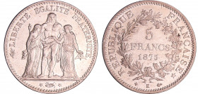 Troisième république (1871-1940) - 5 francs Hercule 1875 K (Bordeaux)
SUP
Ga.745-F.334
Ar ; 24.98 gr ; 37 mm