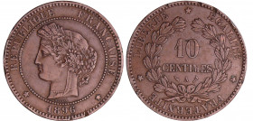 Troisième république (1871-1940) - 10 centimes Cérès 1896 A (Paris), torche
TTB
Ga.265-F.135
Br ; 9.90 gr ; 30 mm