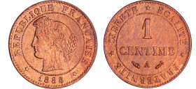 Troisième république (1871-1940) - 1 centimes Cérès 1888 A (Paris)
SPL à FDC
Ga.88-F.104
Br ; 0.98 gr ; 15 mm