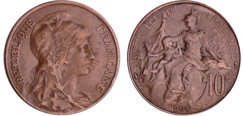 Troisième république (1871-1940) - 10 centimes Dupuis 1905
TTB
Ga.277-F.136
B...