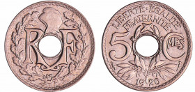 Troisième république (1871-1940) - 5 centimes Lindauer Petit module 1920
SPL à FDC
Ga.170-F.122
Cupro-Nickel ; 2.00 gr ; 17 mm