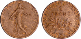 Troisième république (1871-1940) - 1 franc semeuse Epreuve en Bronze -alu 1920
SPL
Maz.2580-GEM 94.4
Br-Al ; 3.80 gr ; 23 mm
Estimation de frappe ...