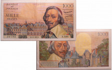 France - Billet de 1000 francs Richelieu 5-9-1957
TTB
Fayette.42/26
Dernière date de création, date rare et recherchée.