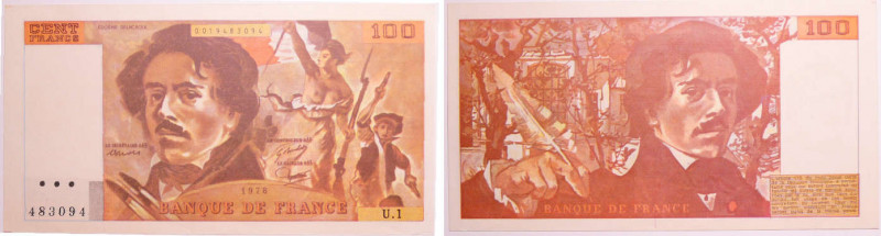 France - Billet de 100 francs Delacroix (1978, alphabet 1)
UNC
Pick.86