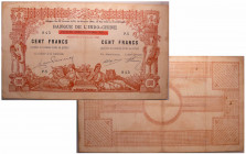 Banque de l'indochine - Billet de 100 France 2-01-1920, surcharge Djidouti sur Papeete
TTB
WPM.4